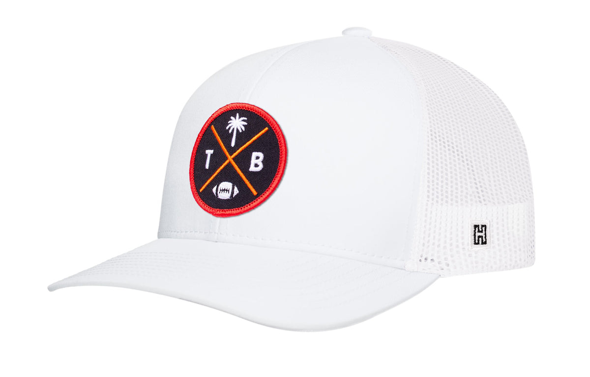 Tampa Bay Trucker Haka Hat Black TPA X Football Snapback