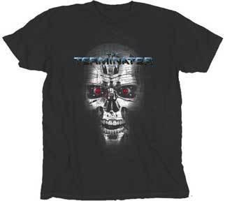 Terminator Endoskeleton Face Washed T Shirt