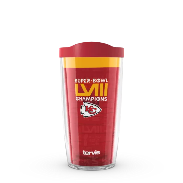 Kansas City Chiefs - NFL Super Bowl LVIII  Champions Plastic Tumbler