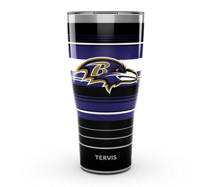 Baltimore Ravens - NFL Hype Stripes Stainless Steel Tumbler