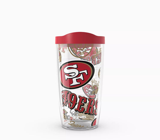 San Francisco 49ers - All Over Wrap with Travel Lid