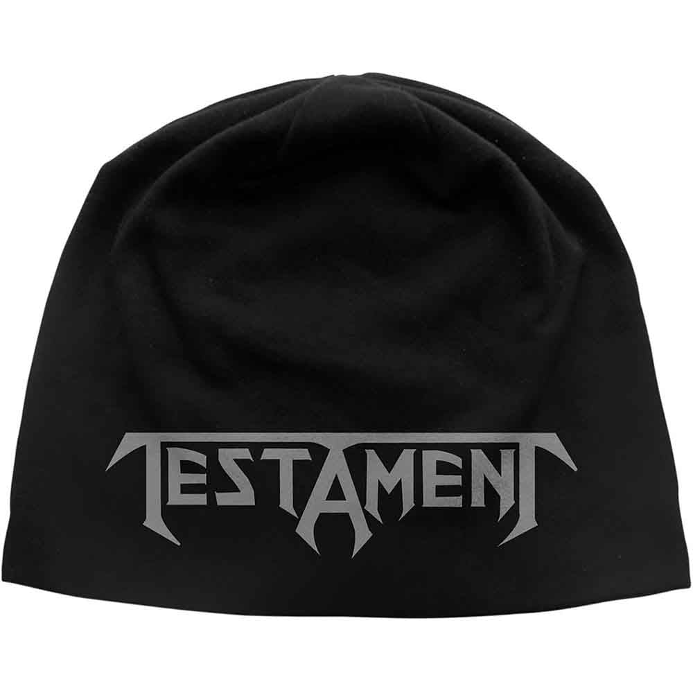 Testament Logo Beanie Hat Black