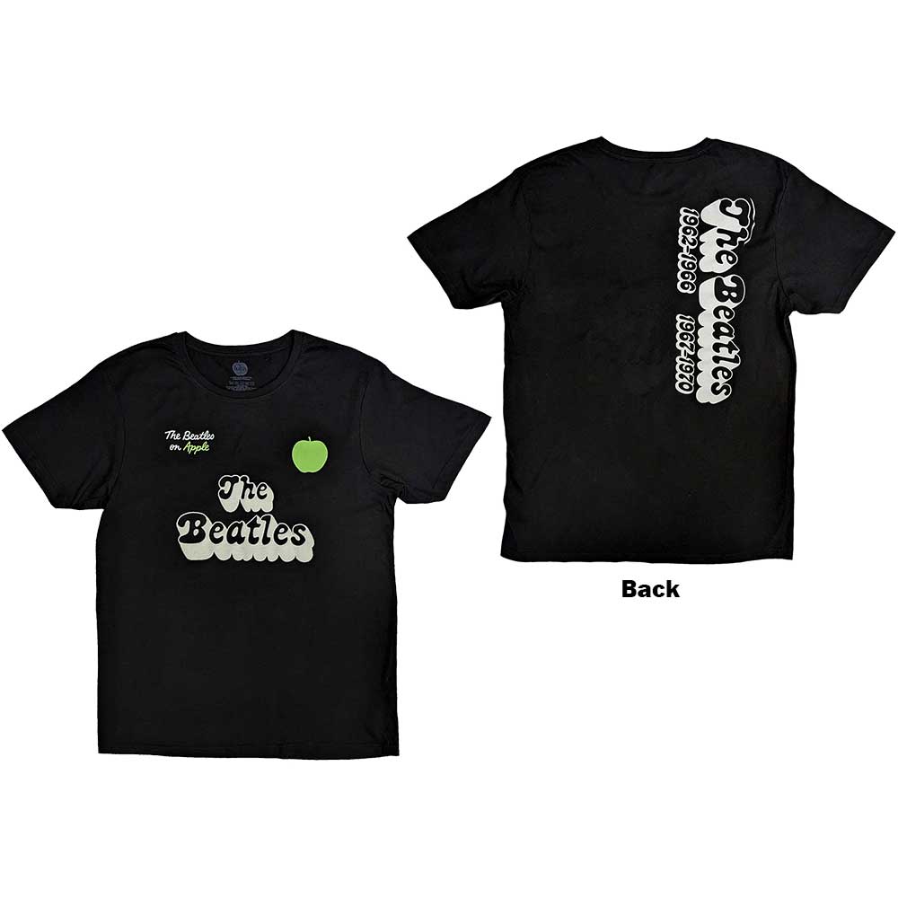 The Beatles 70s Logo & Years Mens T Shirt