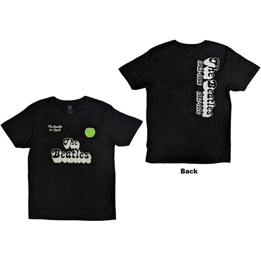 The Beatles 70s Logo & Years Mens T Shirt