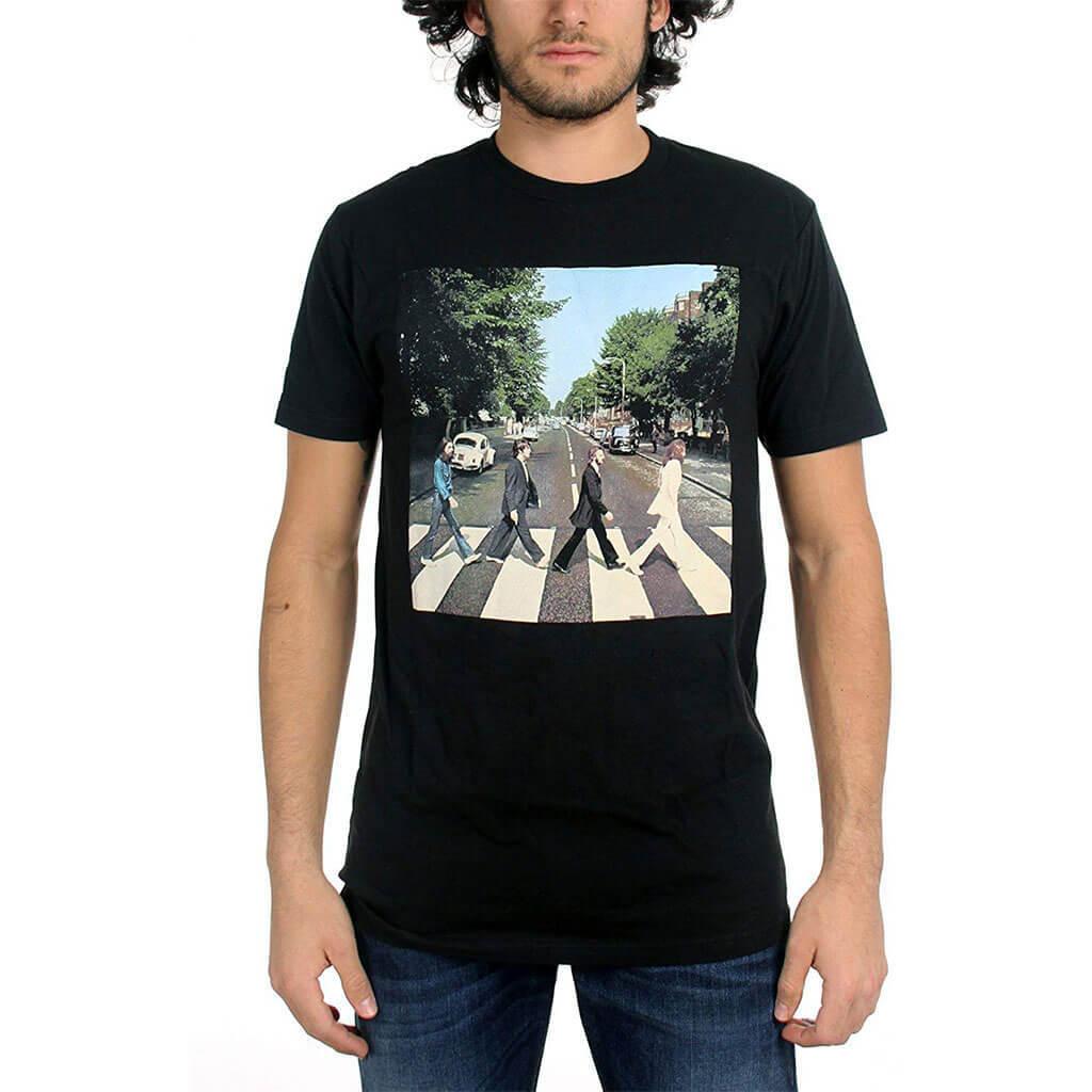 The Beatles Abbey Road Adult Black T Shirt