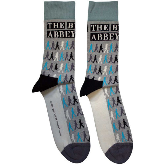 The Beatles Abbey Road Colours Crossing Repeat Socks Grey