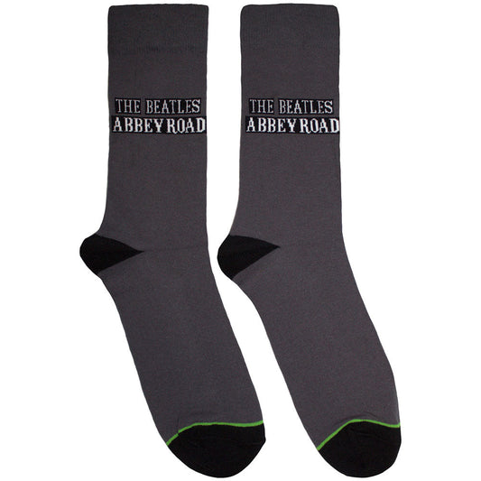 The Beatles Abbey Road Sign Socks Grey