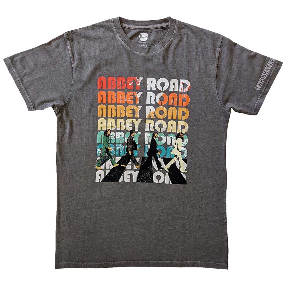 The Beatles Abbey Stacked Mens T Shirt