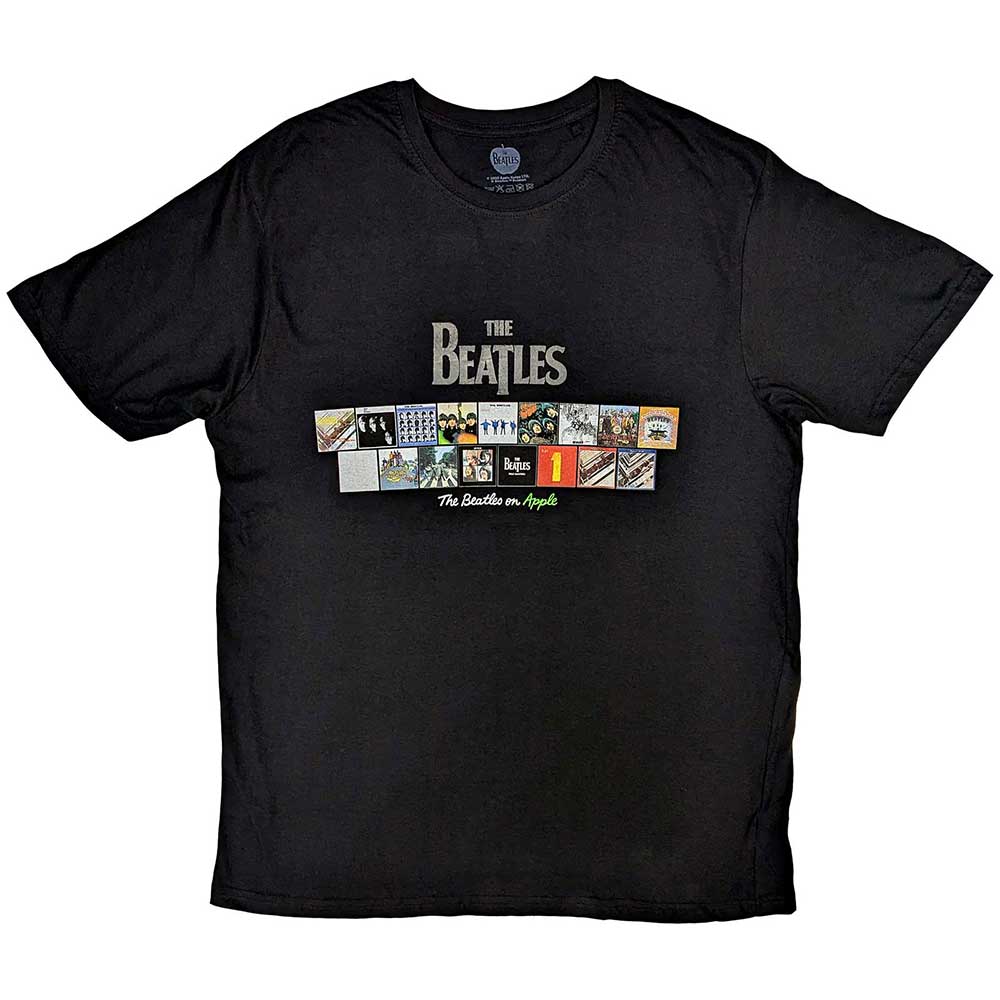 The Beatles Albums on Apple Mens T Shirt