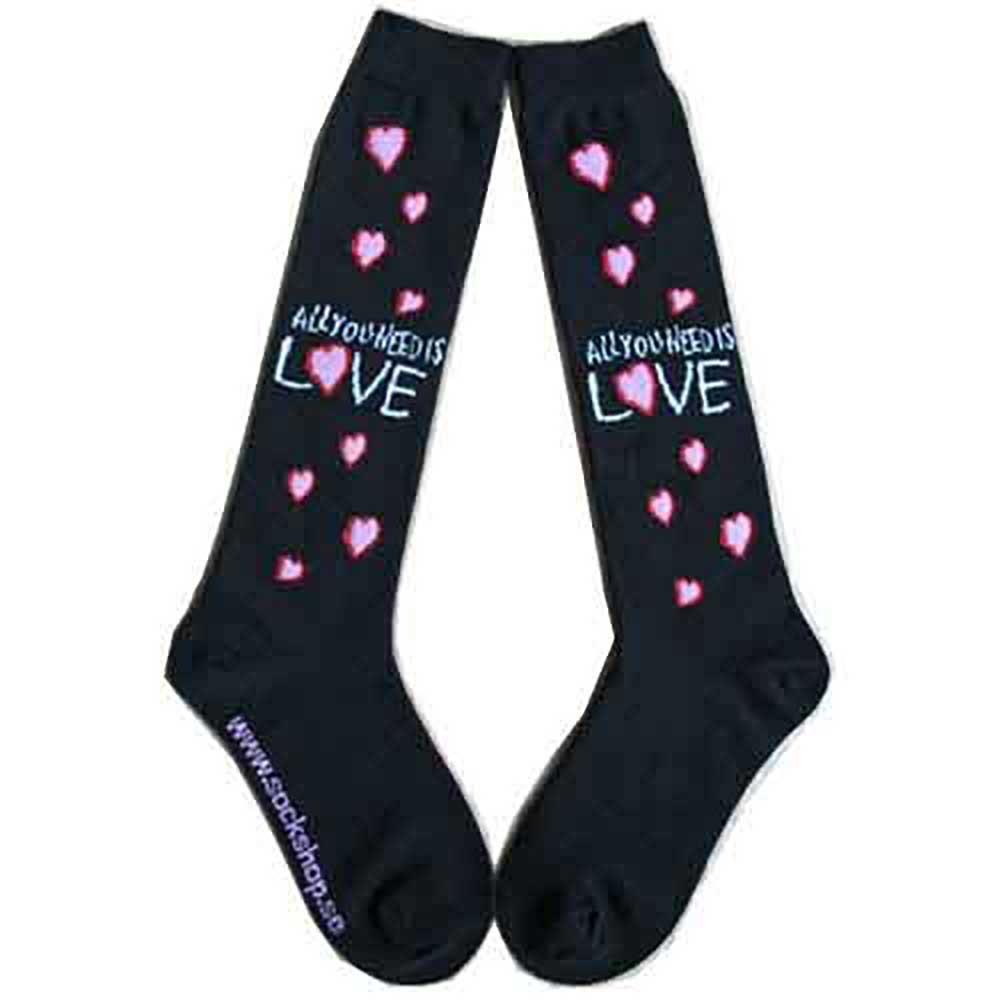 The Beatles All You Need Is Love Socks Black