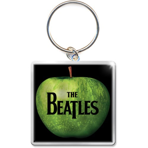 The Beatles Apple Logo Print Keychain