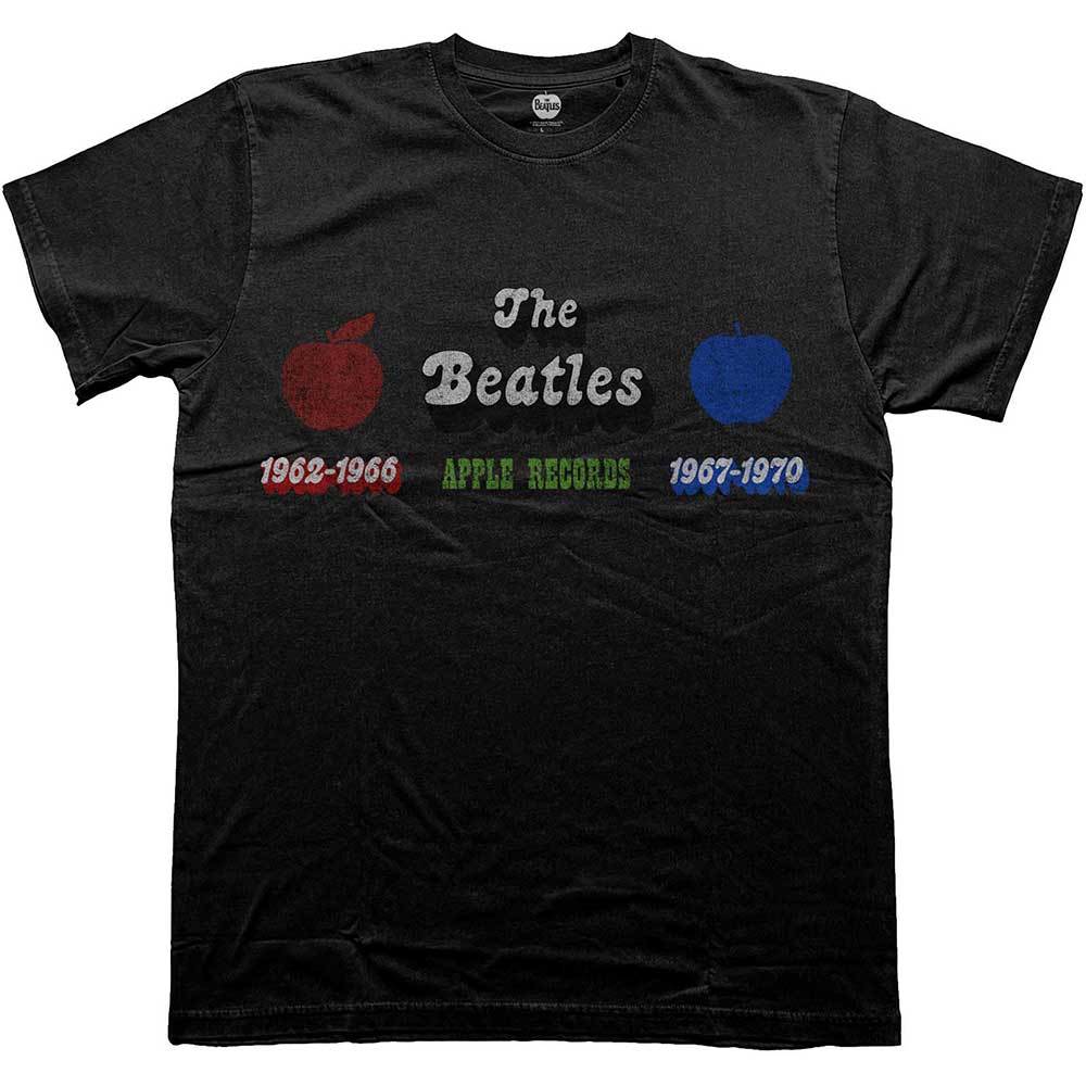 The Beatles Apple Years Red & Blue Mens T Shirt