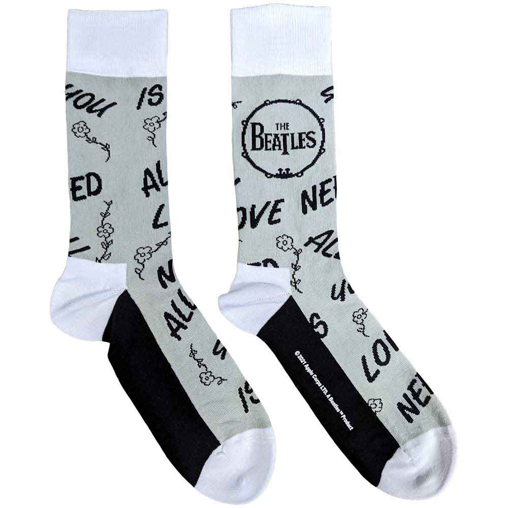 The Beatles AYNIL & Drum Socks Grey