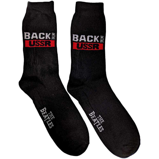 The Beatles Back in the USSR Socks Black