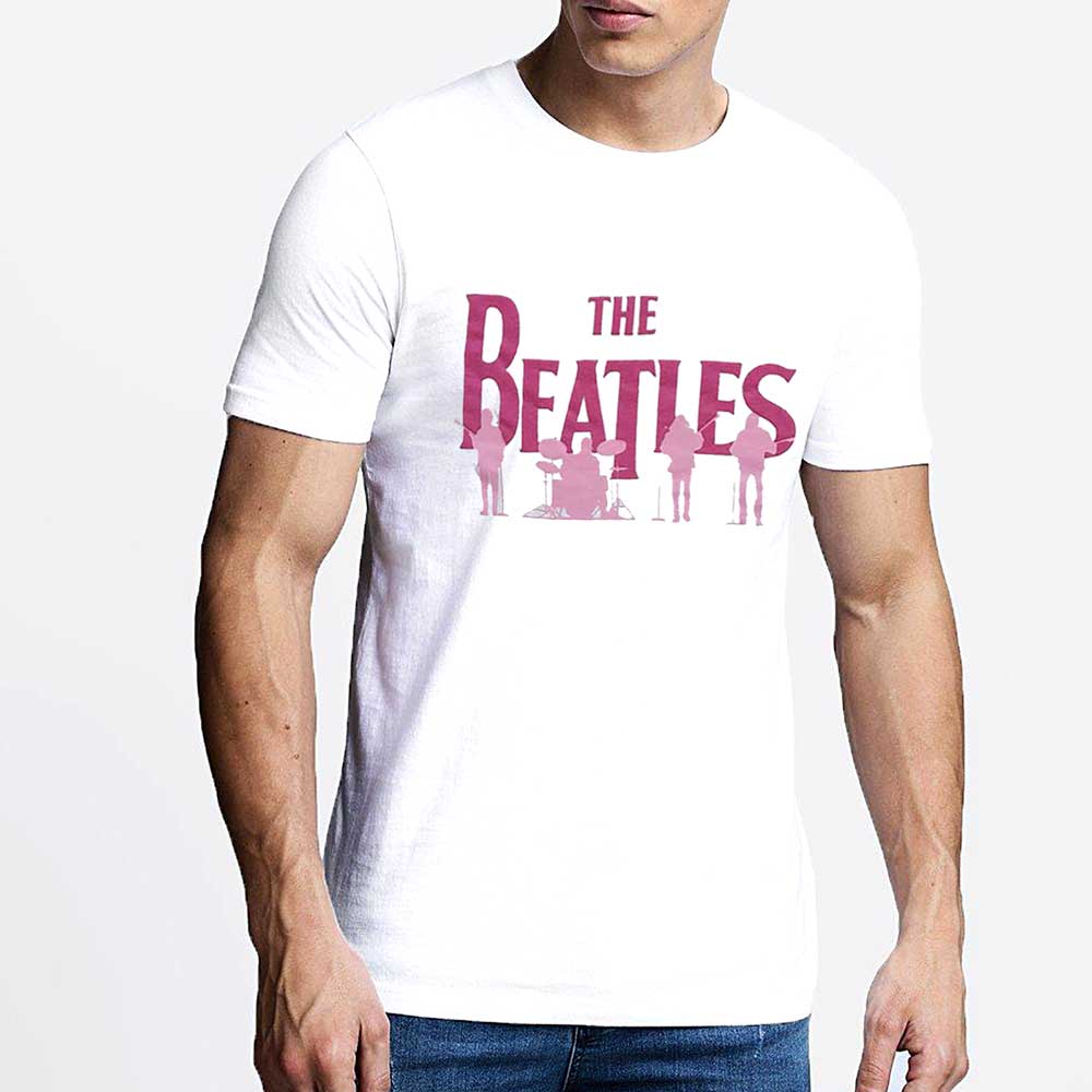 The Beatles Band Silhouettes Mens T Shirt