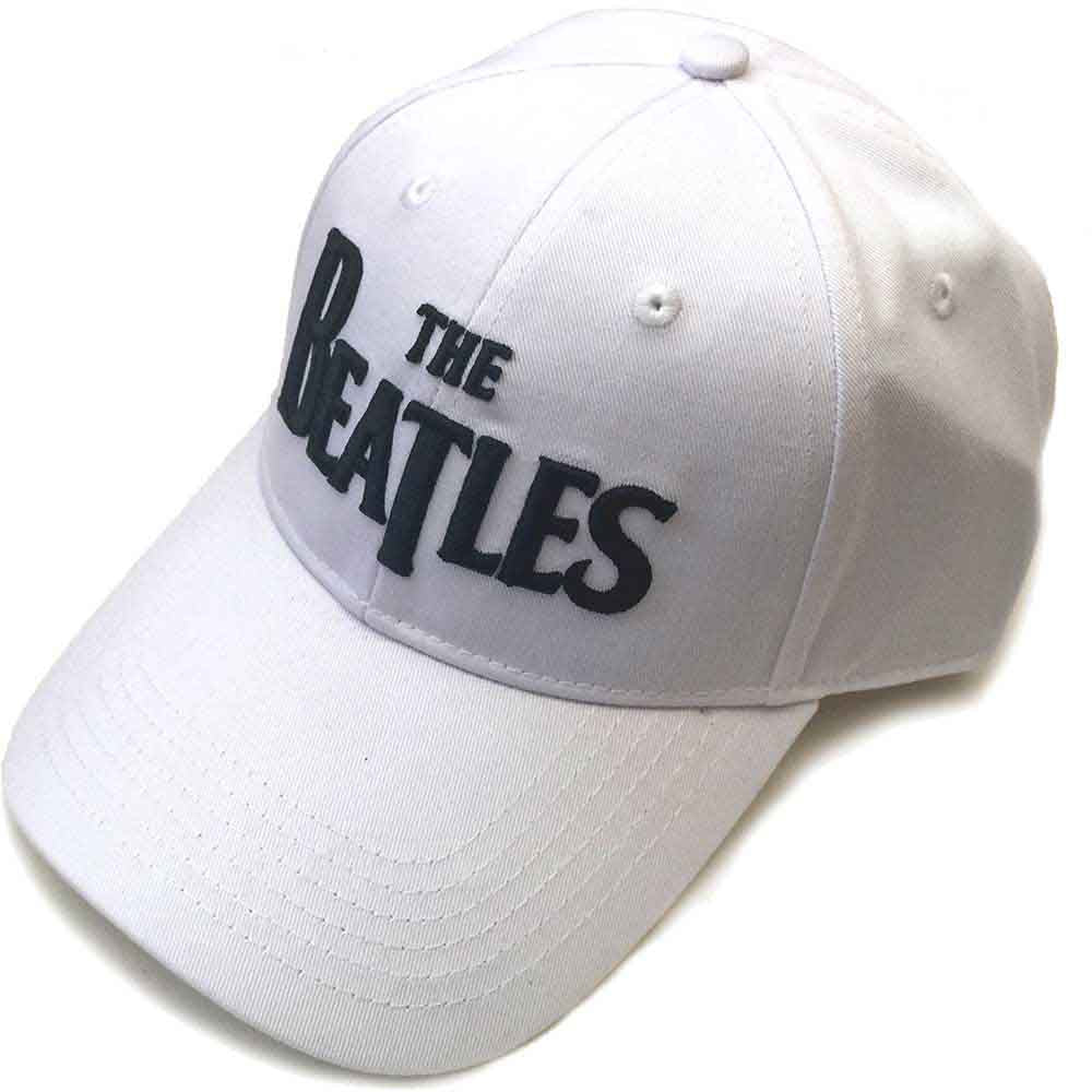 The Beatles Black Drop T Logo Hat White