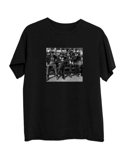 Bravado The Beatles Black & White Revolver Photo Black Unisex SS Mens T Shirt