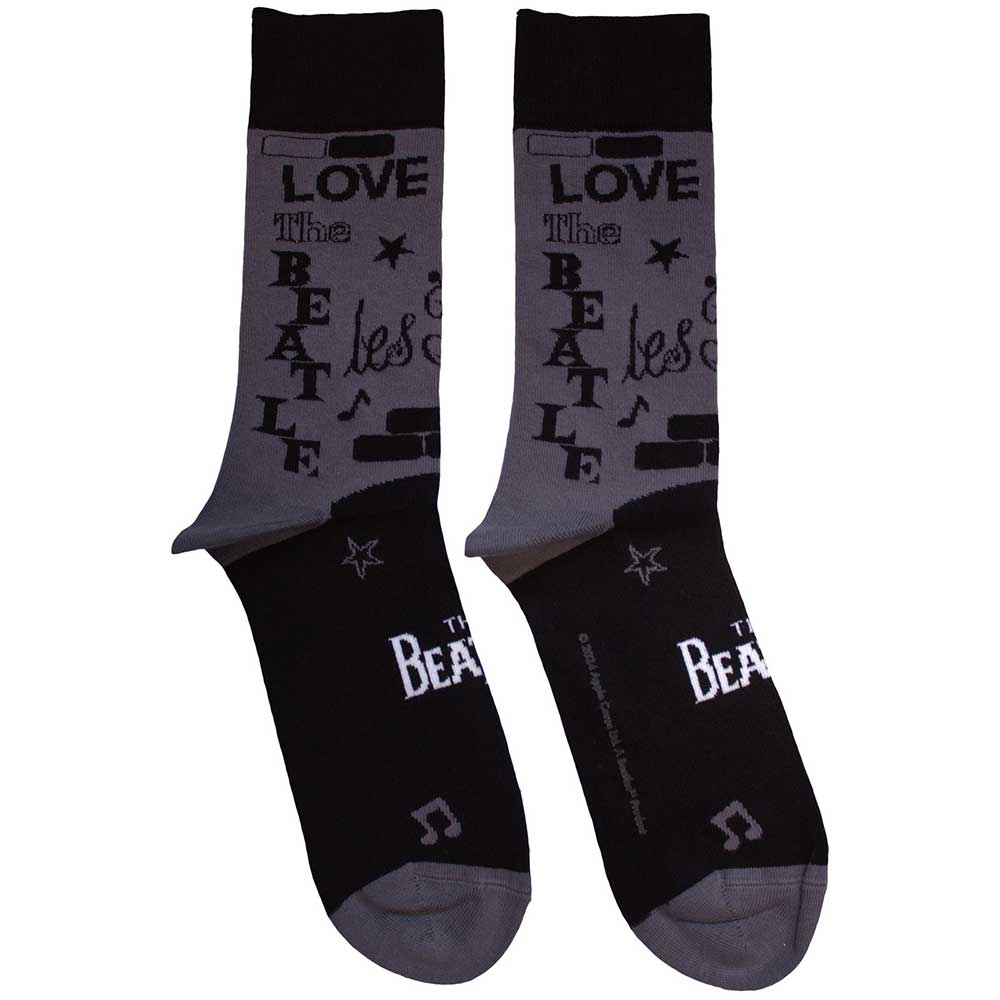 The Beatles Cavern Socks Grey