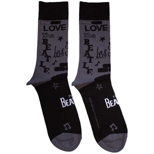 The Beatles Cavern Socks Grey