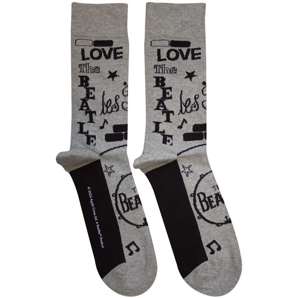 The Beatles Cavern Socks Grey