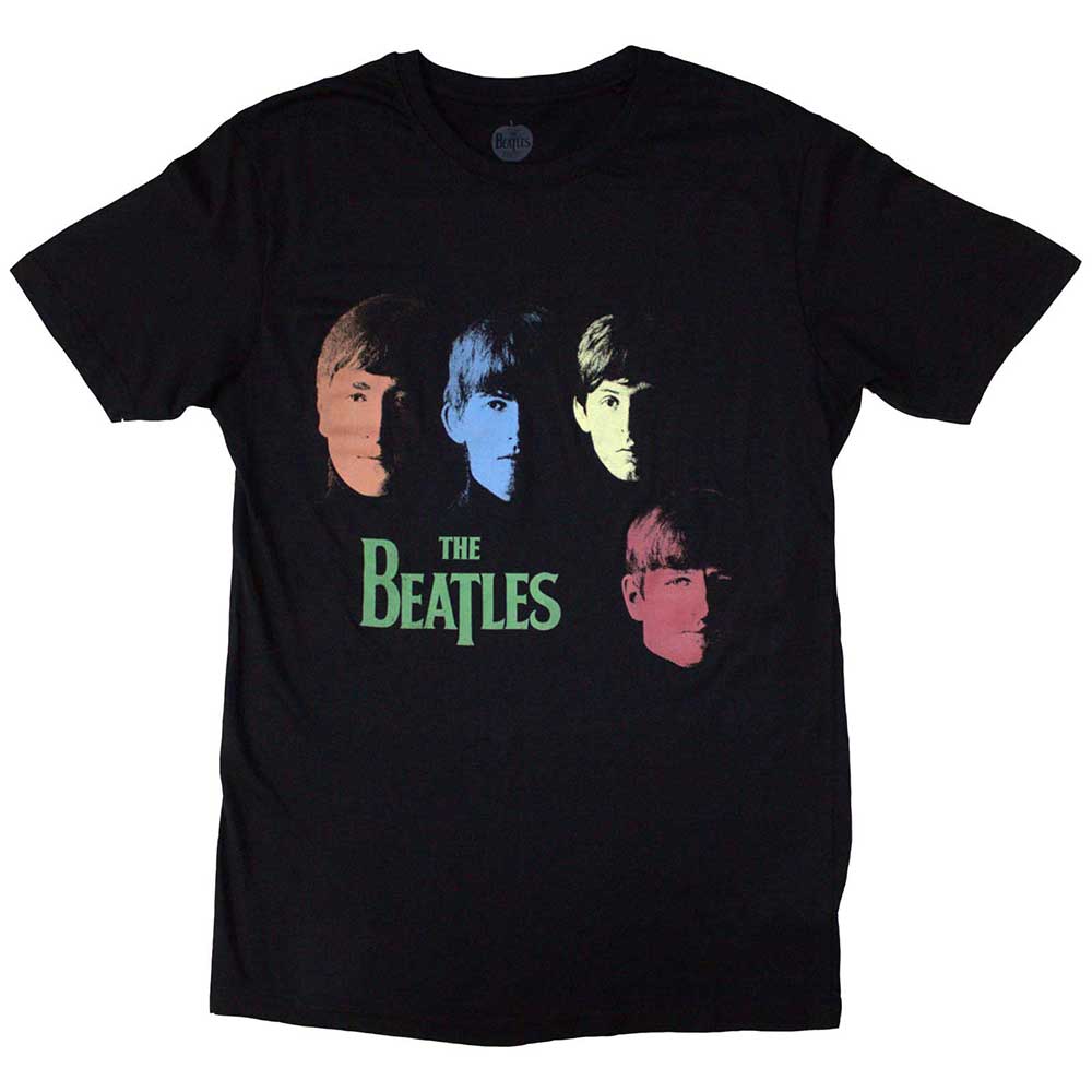 The Beatles Colour Faces Mens T Shirt