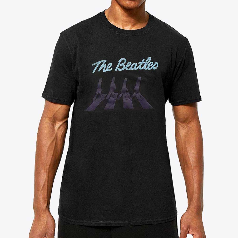 The Beatles Crossing Silhouettes Mens T Shirt