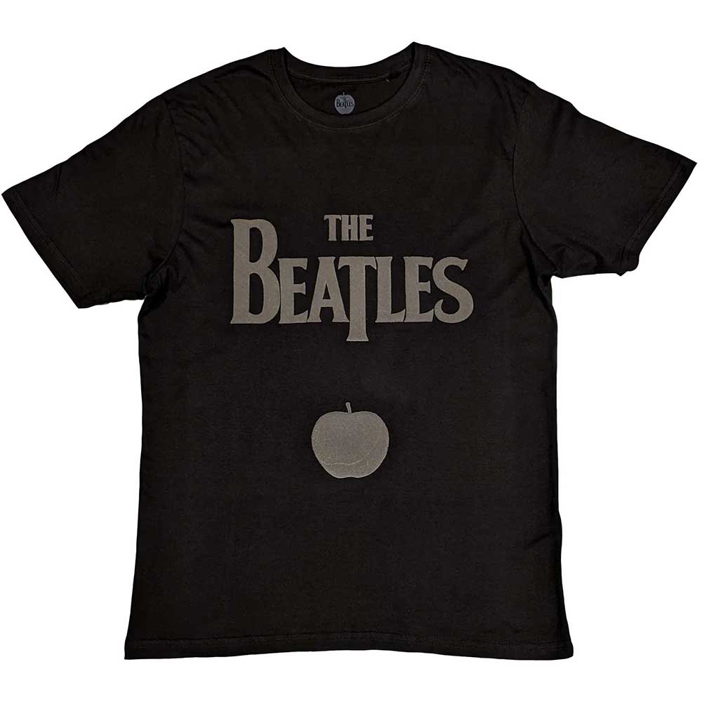 The Beatles Drop T Logo & Apple Mens T Shirt