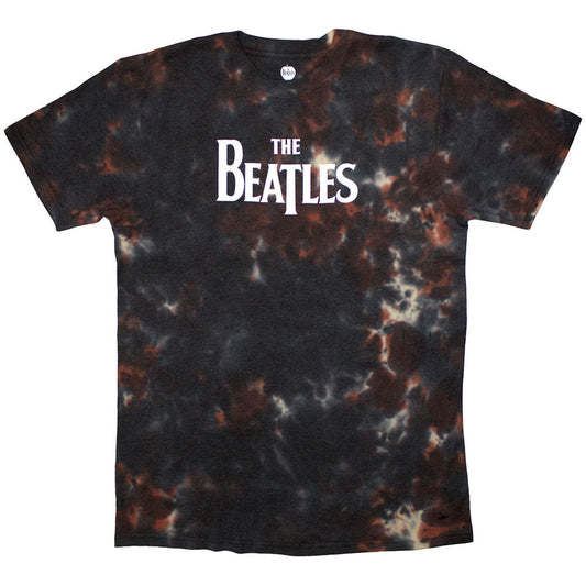 The Beatles Drop T Logo Mens T Shirt Brown