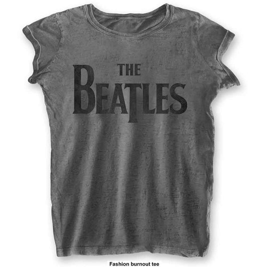The Beatles Drop T Logo Womens T Shirt