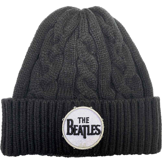 The Beatles Drum Logo Beanie Hat Black