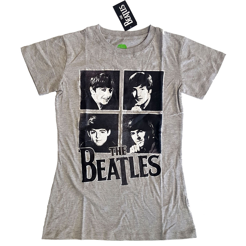 The Beatles Framed Faces Womens T Shirt
