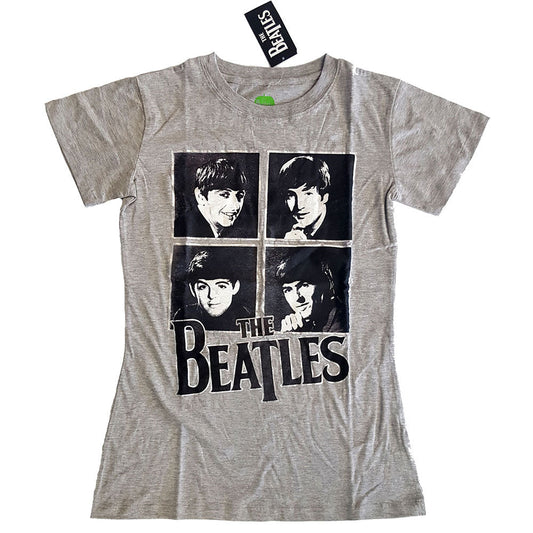 The Beatles Framed Faces Womens T Shirt