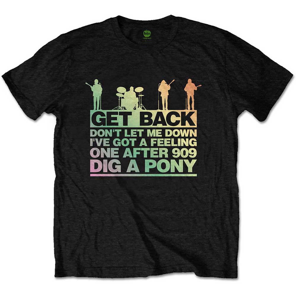 The Beatles Get Back Gradient Mens T Shirt