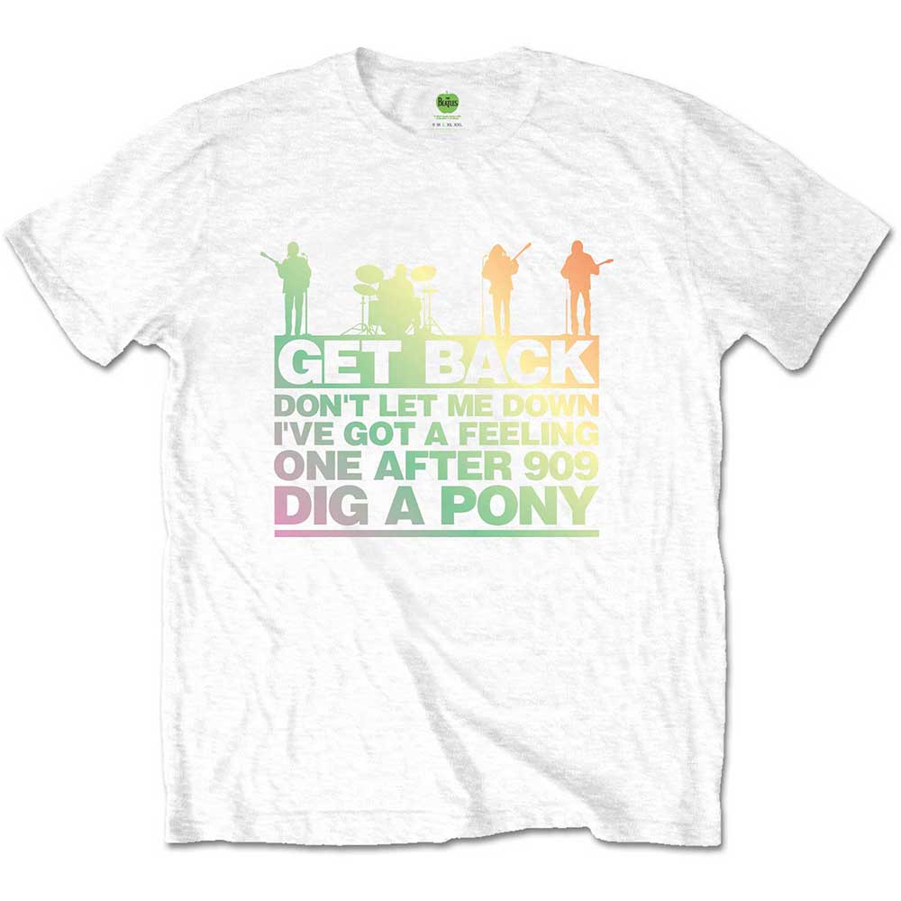 The Beatles Get Back Gradient Mens T Shirt