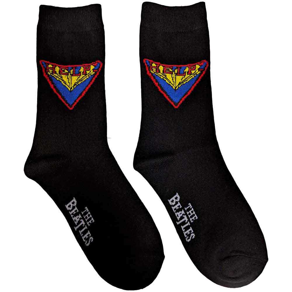 The Beatles HELP! Socks Black