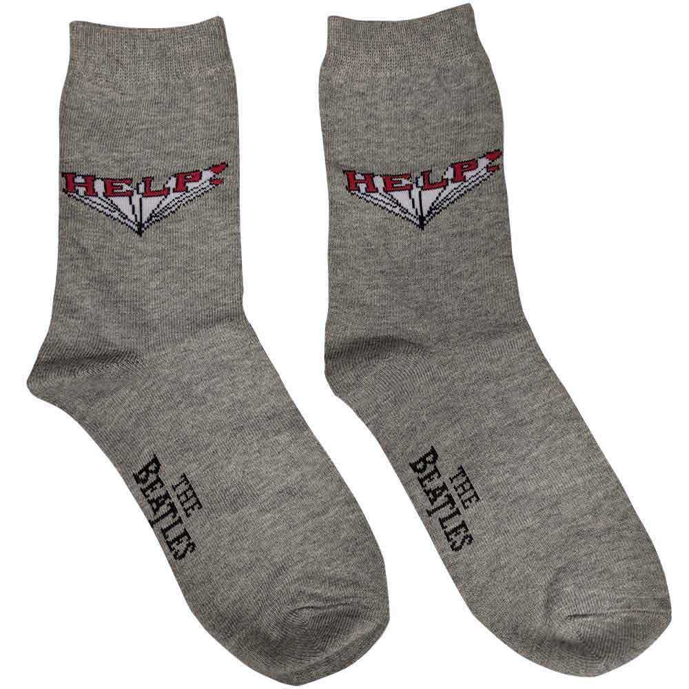The Beatles HELP! Socks Grey