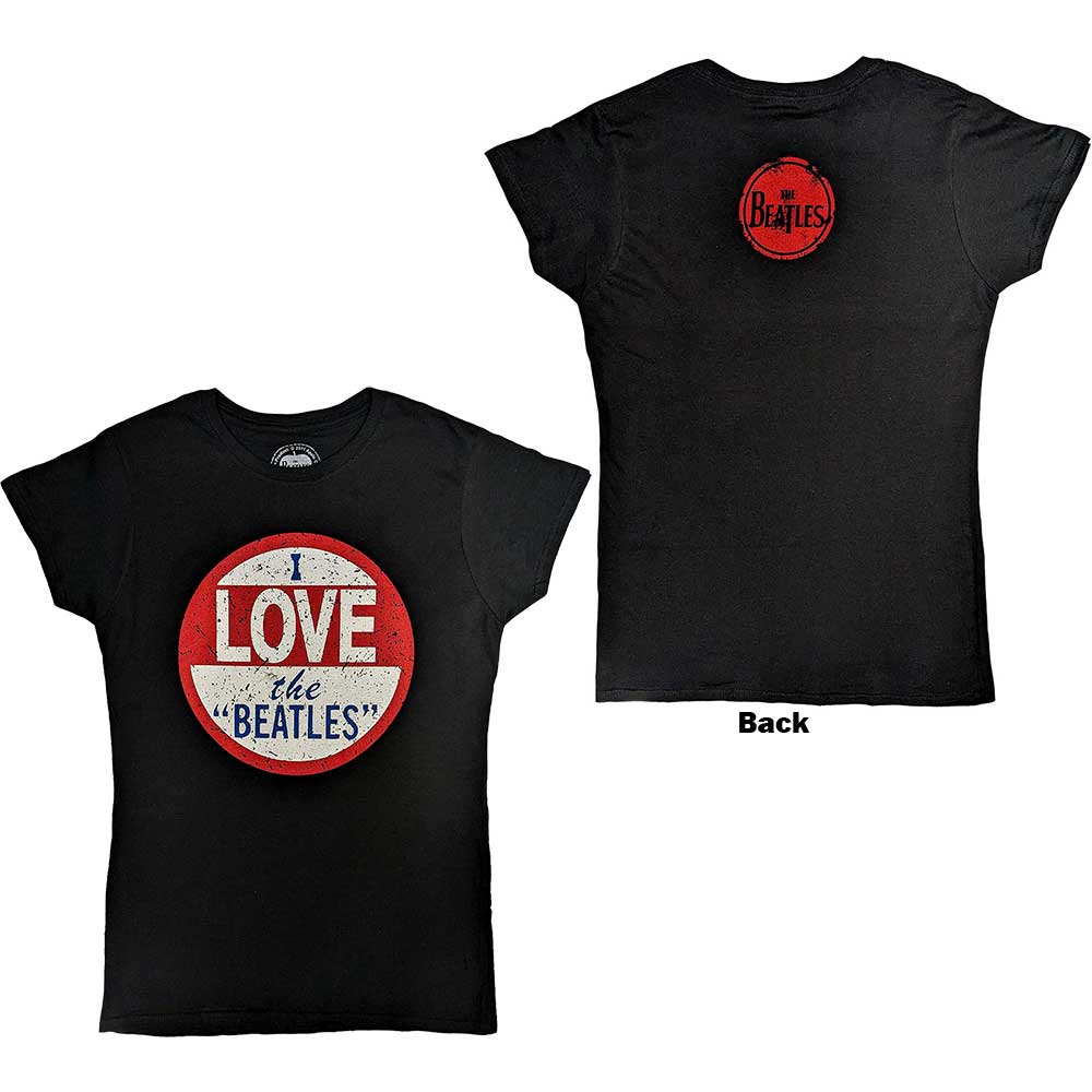 The Beatles I Love The Beatles Womens T Shirt