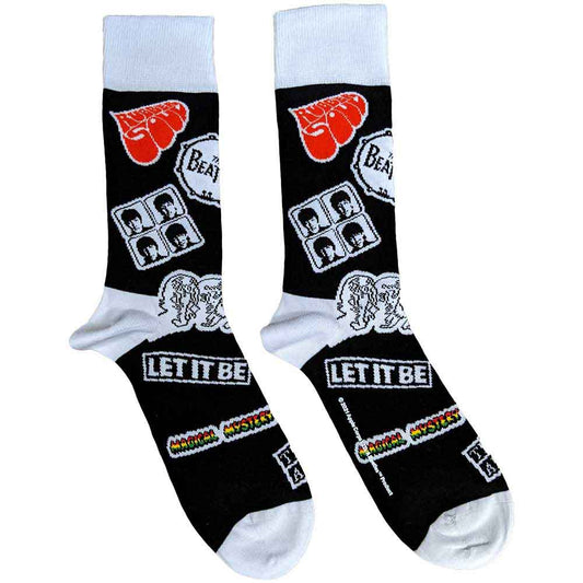 The Beatles Icons Socks Black