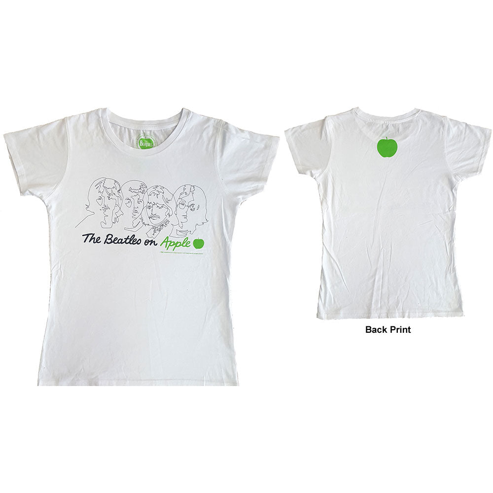 The Beatles On Apple Womens T Shirt