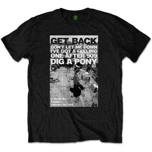 The Beatles Rooftop Shot Mens T Shirt