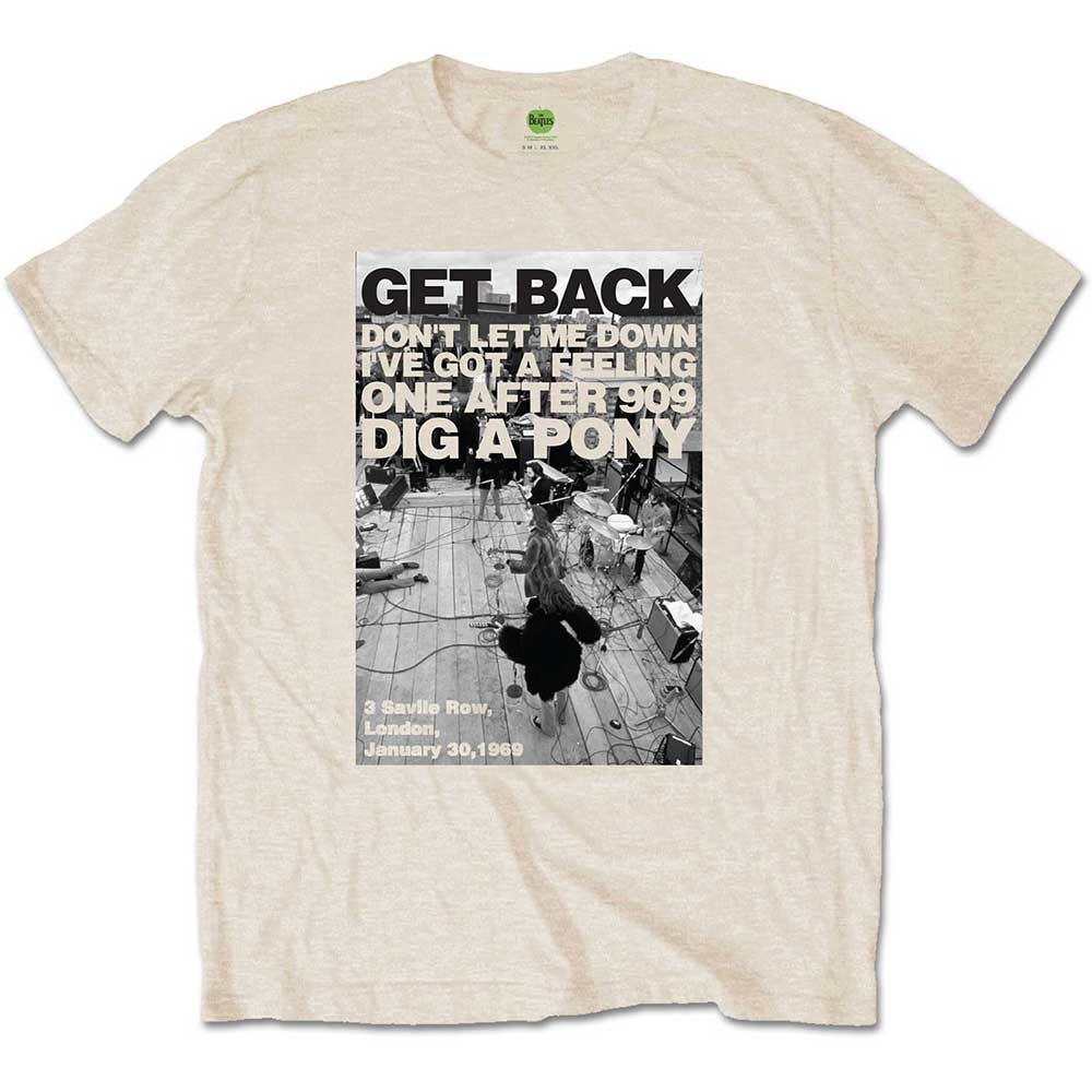 The Beatles Rooftop Shot Mens T Shirt