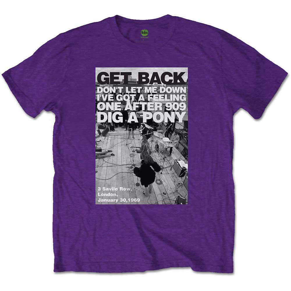The Beatles Rooftop Shot Mens T Shirt