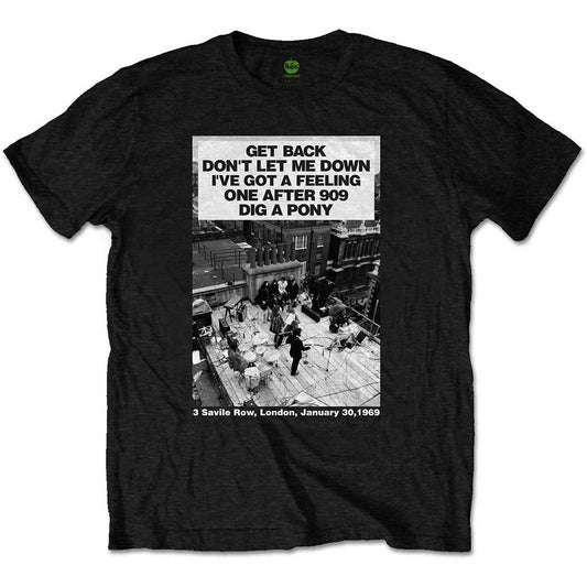 The Beatles Rooftop Songs Mens T Shirt