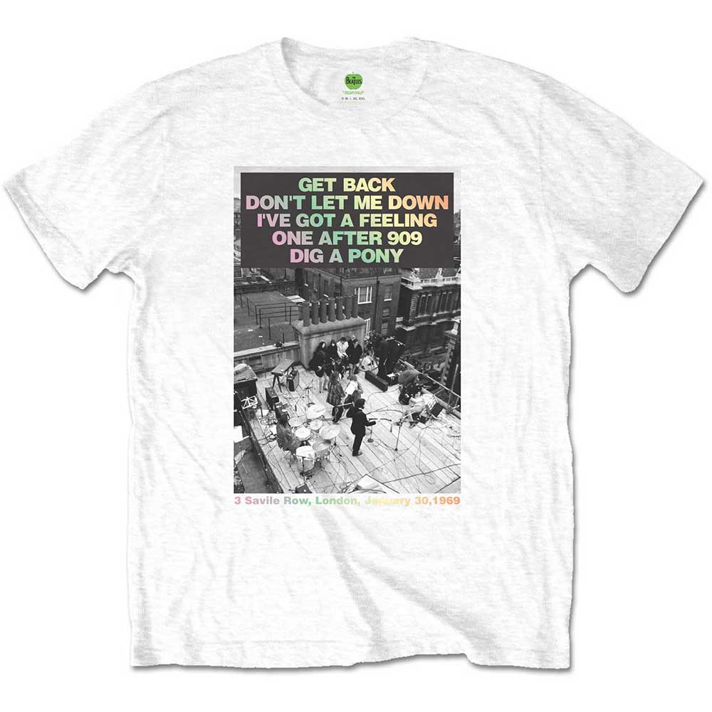 The Beatles Rooftop Songs Gradient Mens T Shirt