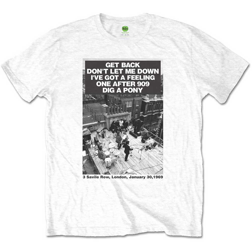 The Beatles Rooftop Songs Mens T Shirt