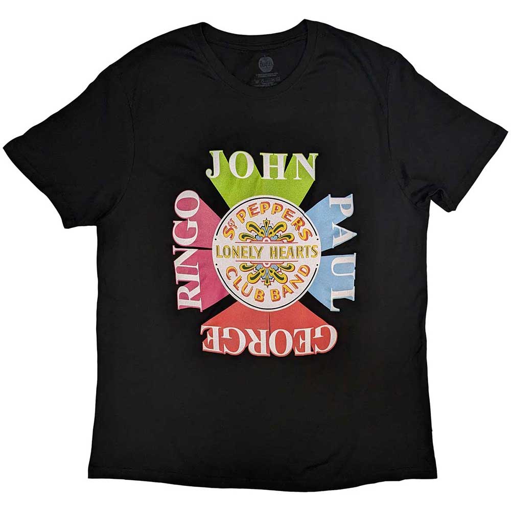 The Beatles Sgt Pepper Drum & Names Mens T Shirt