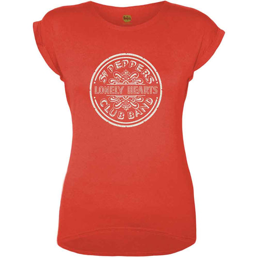 The Beatles Sgt Pepper Drum Womens T Shirt