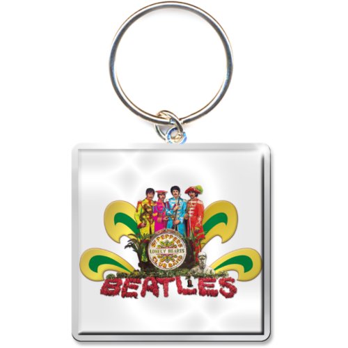 The Beatles Sgt Pepper Naked Photo Print Keychain