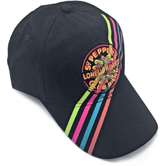 The Beatles Sgt Pepper Stripes Hat Black