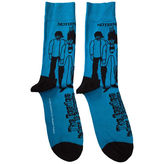 The Beatles Sub & Band Outlines Socks Blue